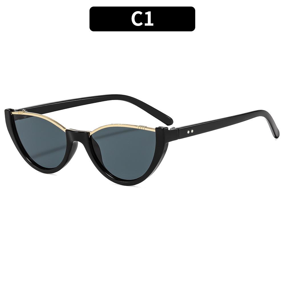 

Cat s eye half-frame party street photography sunglasses fashion outdoor travel anti-UV trend sunglasses