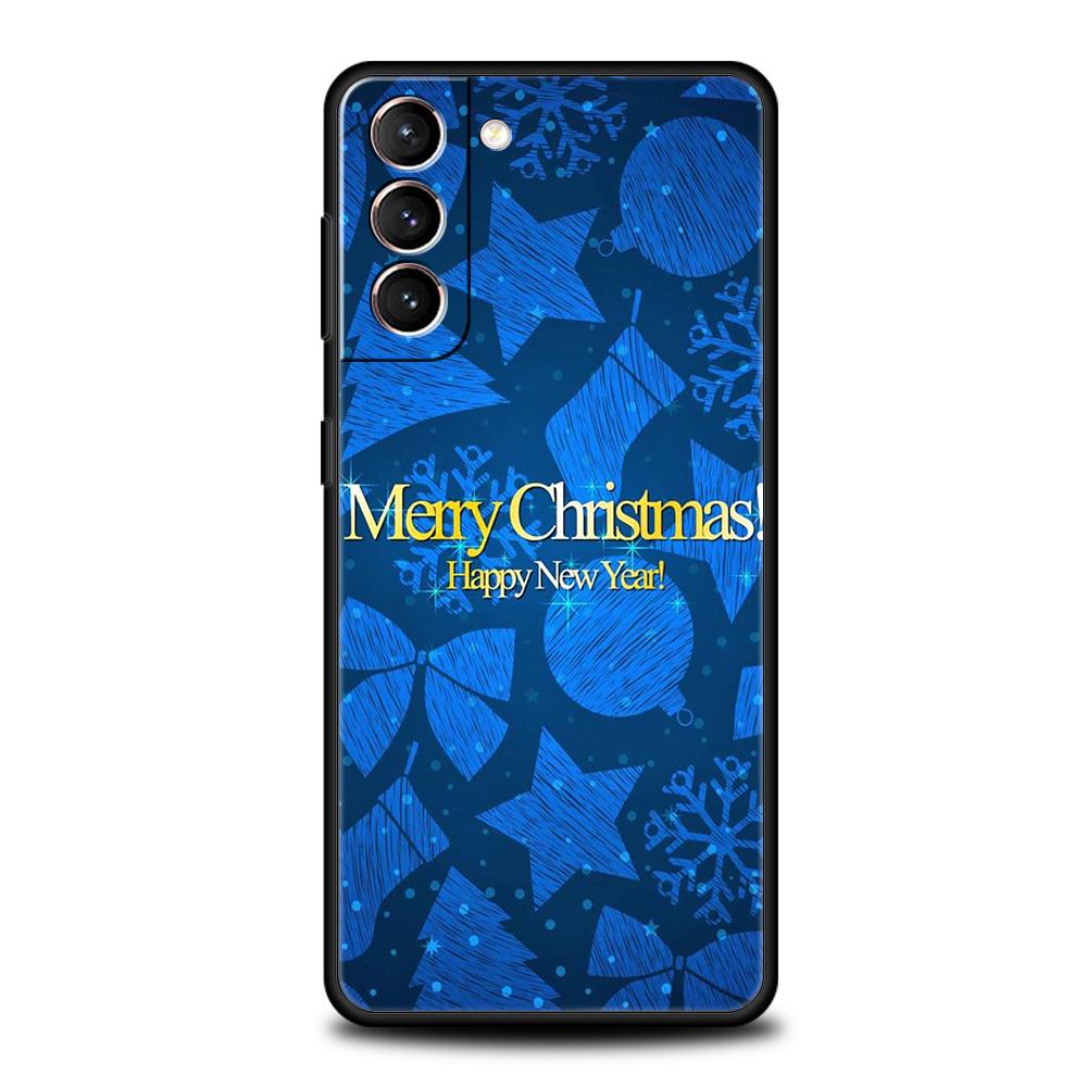 Winter Merry Christmas Phone Case For Samsung Galaxy S24 S23 S22 S20 S21 FE Ultra S24 S23 S10 S10E S9 S8 Plus 5G Phone Cover Bag