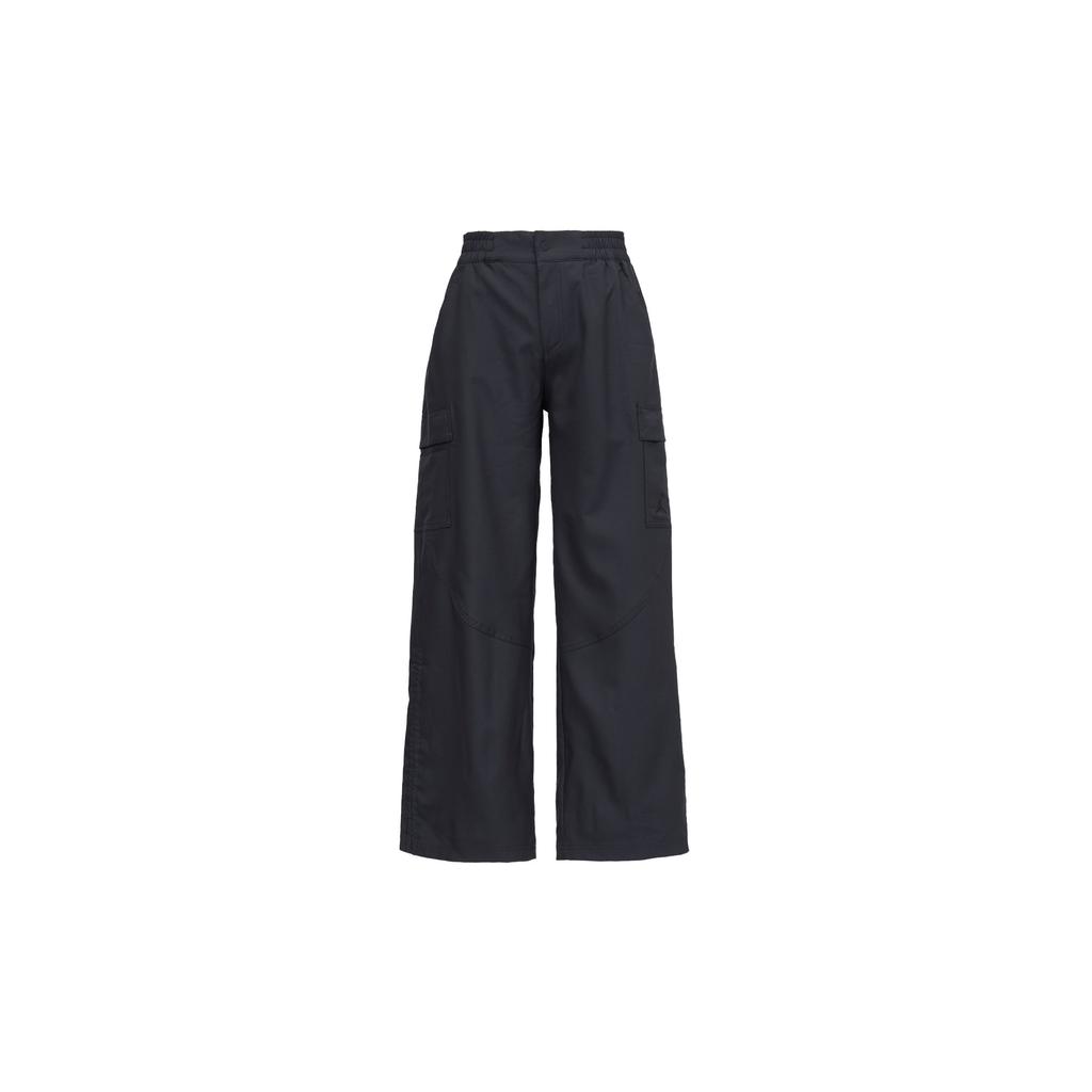 Jordan Solid Color Multi-Pocket Straight-Leg Casual Cargo Pants Women Bottoms Black DZ4437-010