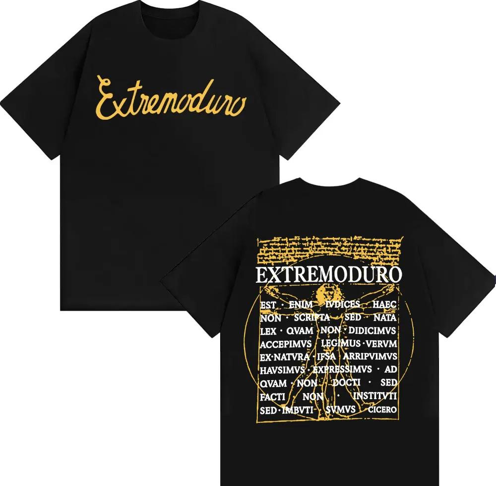 

Rock Band Extremoduro Tour 2026 Print T Shirts Unisexs Clothing Harajuku High Street Tshirt Unisex 100 Cotton Short Sleeve Tshirts S