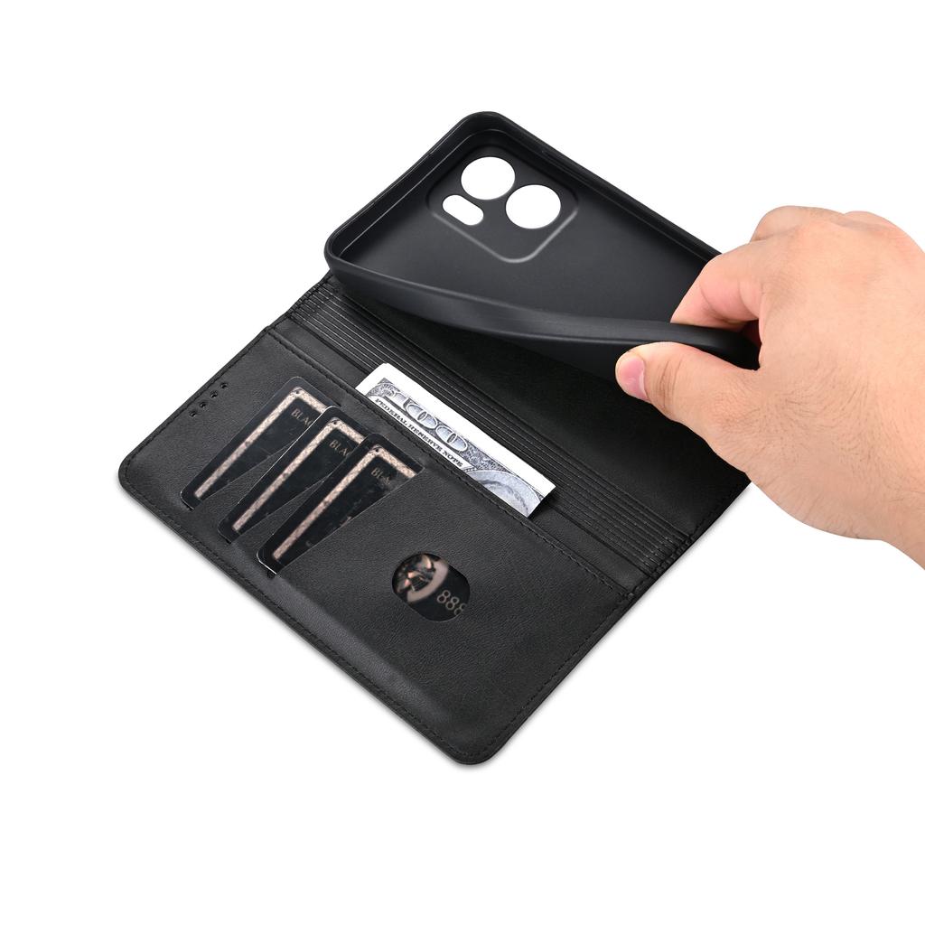 AZNS For Oppo Reno13 F 5G Case Cowhide Texture PU Leather Wallet Phone Cover