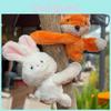 Cute Rabbit Monkey Fox Dog Penguin Cartoon Animal Pair Plush Toy Pendant