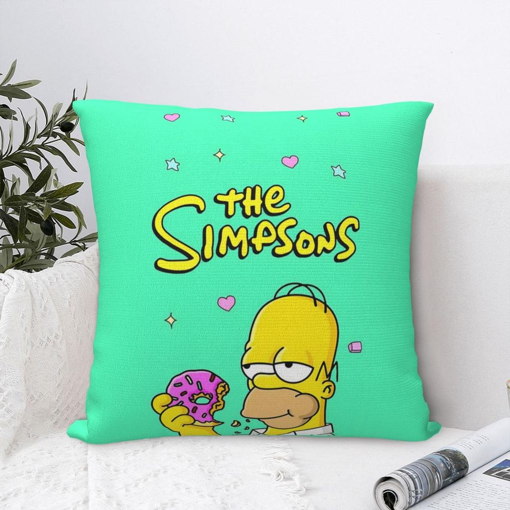The Simpsons Cartoon Pillowcase Soft Polyester Cushion Cover Decorative Pillow Case Cover Home Zippered