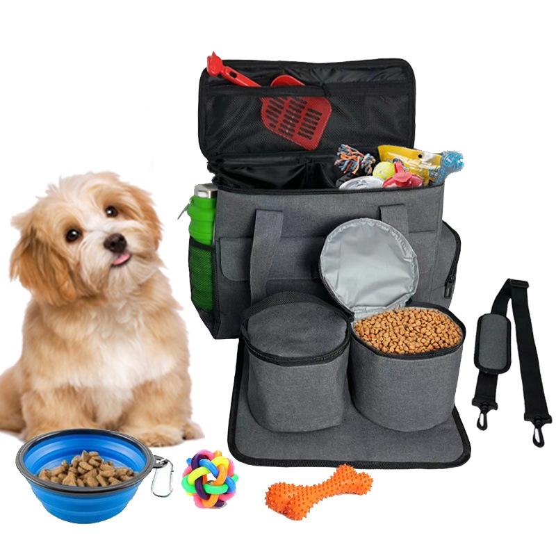 Pet Cat and Dog Backpack, Portable Snack Bag, Dog Outing Bag, Food Storage Bag, Tool Toy Storage Bag