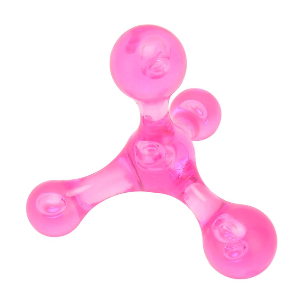 2 Stück Fußgewölbemassagegerät Mini Handheld 4 Kugeln Entspannung Akupressur Fußgewölbemassagegerät für Bein Arm Rosa