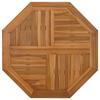 VidaXL Table Top 80x80x2.5 Cm Octagonal Solid Teak Wood, Replacement Table Top, Wooden Table Top, 366666