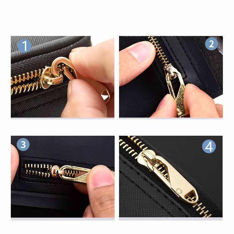 1Pcs Bags Zipper Pullers Pulls Multi-Purpose Clothes Metal Zippers Replacement Accessories Pendant Decorations Tool-Free Detachable