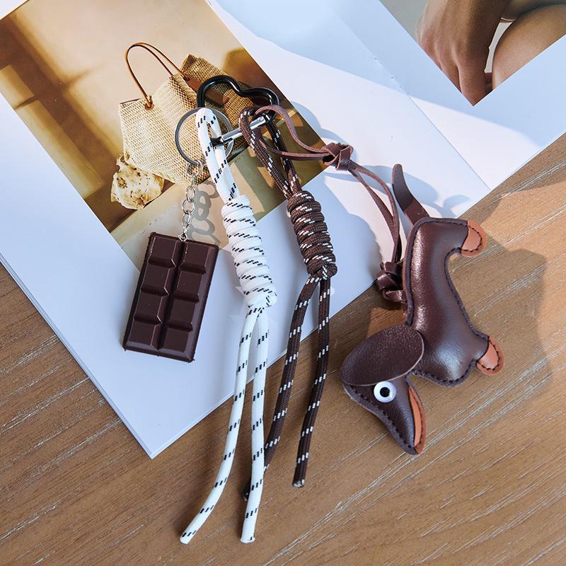 

Cartoon Personalized Keychain Bag Pendant Series Sausage Dog Shaped Bag Hanging Decoration For Gift