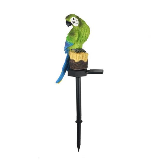 Solar Parrot Garden Light, Outdoor Resin LED Lawn Lamp, Cute Animal Yard Decor for Pathway Patio, Waterproof Landscape Night Light