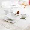 Assiette plate Ariane Vital Carré Céramique Blanc (30 x 22 cm) (6 Unités)