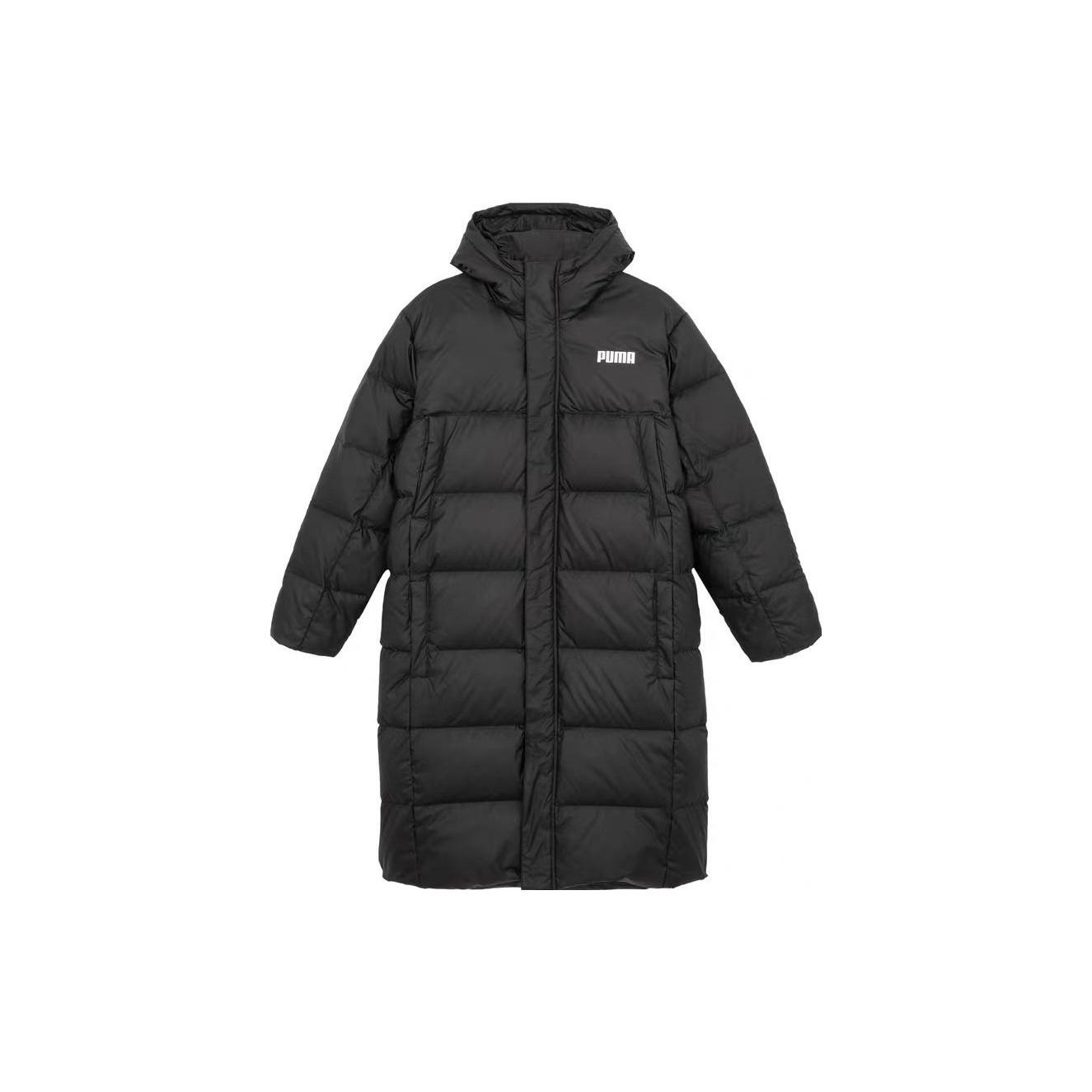 PUMA Long Oversized Down Coat Black White Men s 587721-01 XL