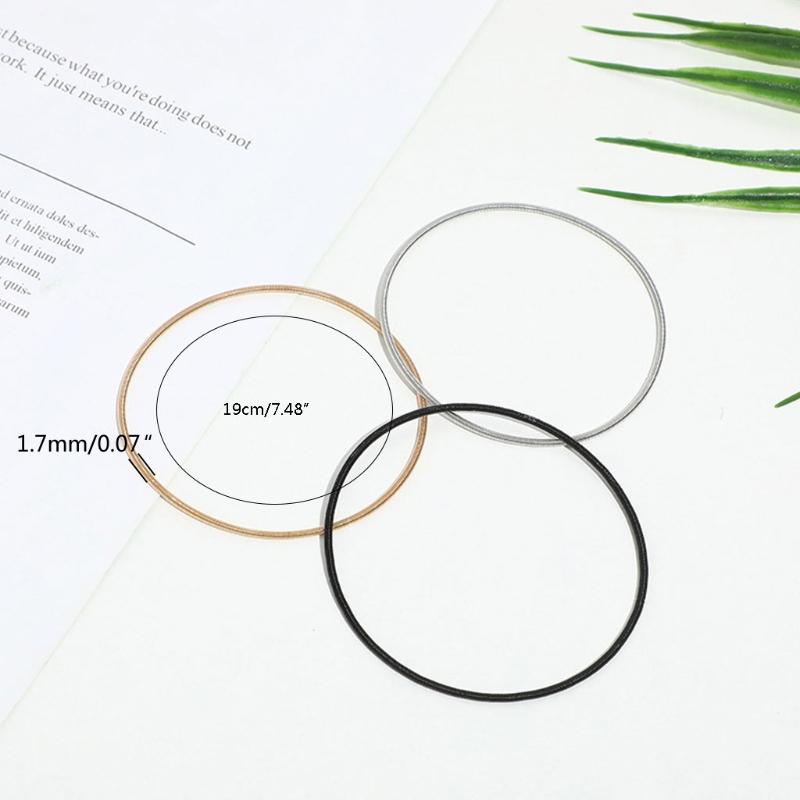 50 Pcs Beaded Gold-covered Spring Bracelet Diy Spiral Telescopic Carbon Steel Bracelet Elastic Non-Slip Bracelet Craft
