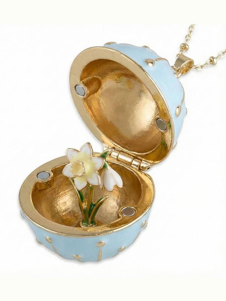 Creative Flower Necklace Round Box Can Open Flower Necklace Jewelry Accessories Women's Accessories Mother's Day Gifts Y2k