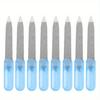 8 Pcs Stainless Steel Double-Sided Nail Files for Professional Manicures At Home and Salon