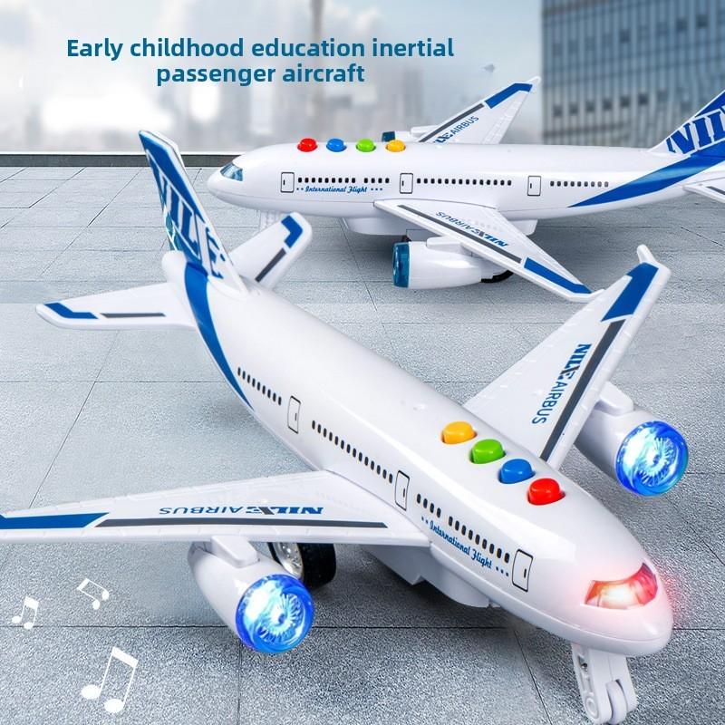 Childrens Inertia Light Sound Airplane Toy With Storytelling And Sensory Development For Boys