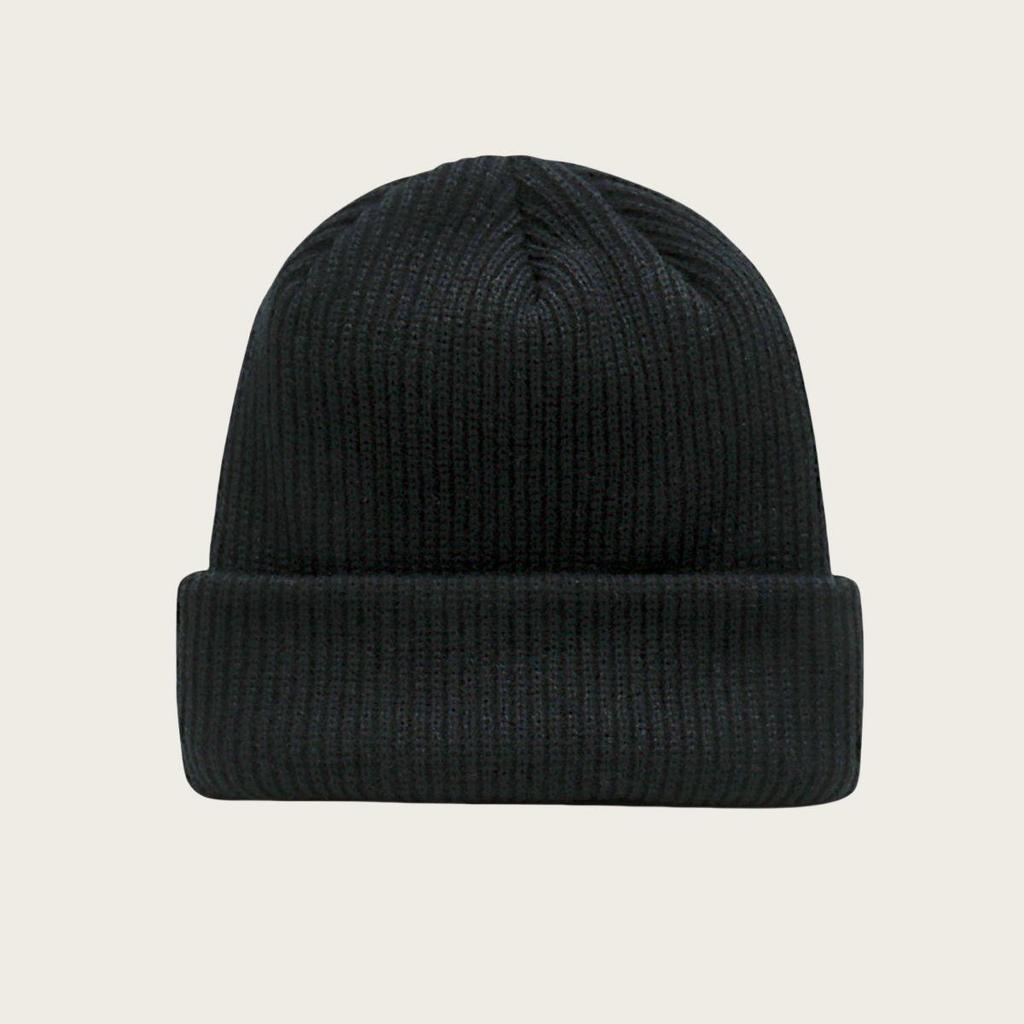 Klassische Winter-Strickmütze in Unifarben - Unisex-Stil