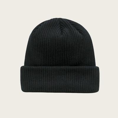 Klassische Winter-Strickmütze in Unifarben - Unisex-Stil