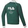Fila Official 2024 Spring New Knitted Long Sleeve Jacket Basic Tennis Sports Stand Collar Top Men Tops Reed-Green A11M413503F-GN
