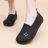 Shoes Women's Cloth Shoes Flying Weaving Fashion Breathable Non-slip Lightweight Women's Shoes Casual Mom Shoes Flat Single Shoes