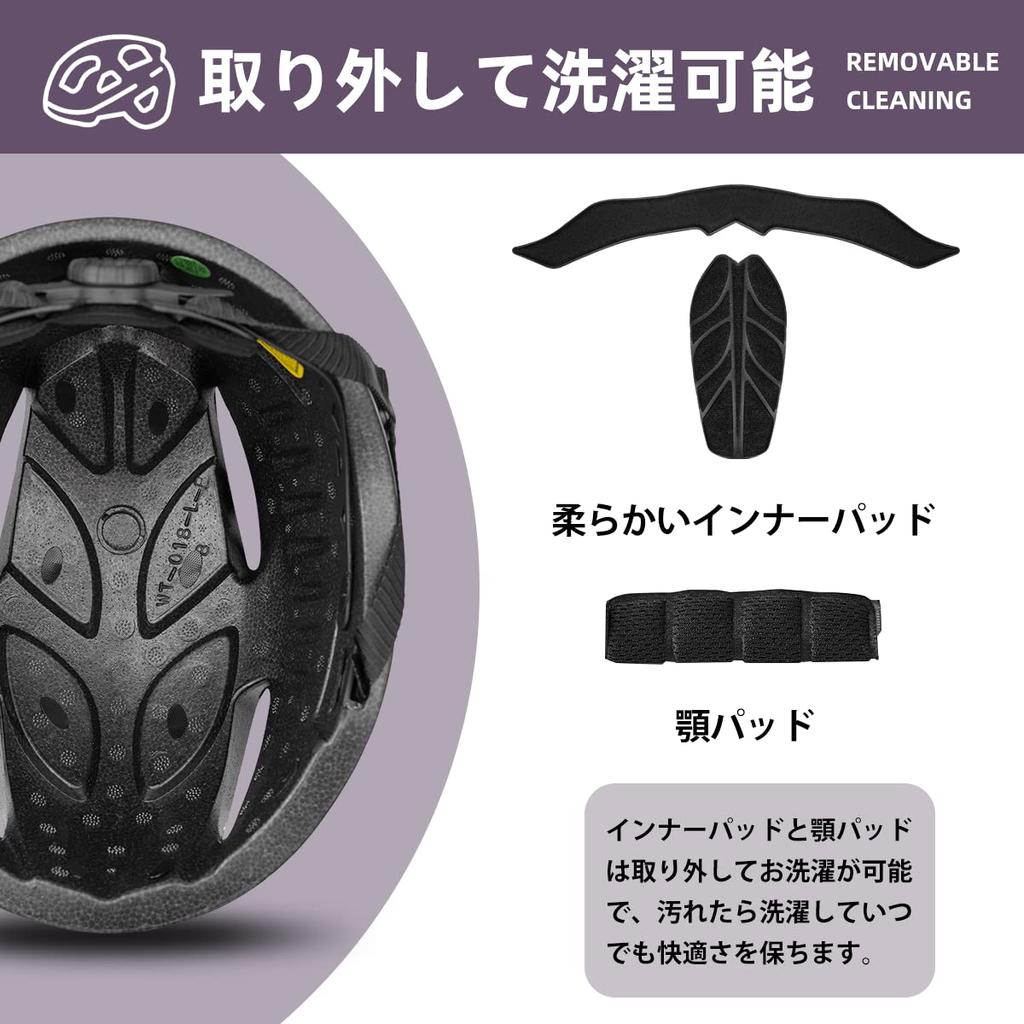 ROCKBROS Bicycle Helmet for Adults with Magnetic Road Ultra Impact CPSC City Adjustable Equipped with LED Junior High High School Goggles, Bike,