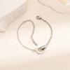 Colorfast Korean-Japanese Titanium Steel Women's Bracelet - Versatile, Fashionable Hand Jewelry.