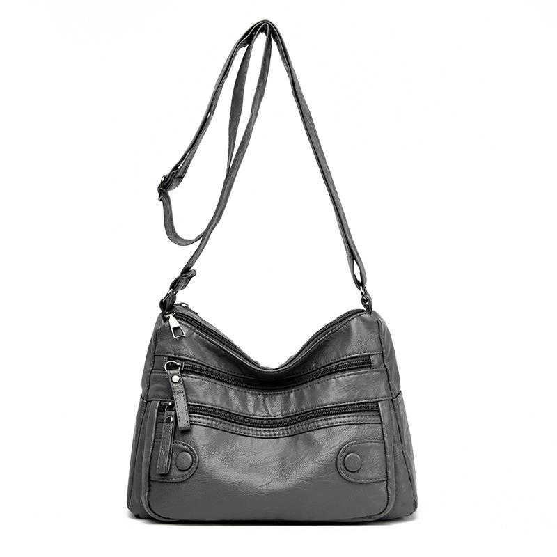 

Сумка женская среднего возраста для мам, большая вместимость, мягкая кожаная сумка через плечо