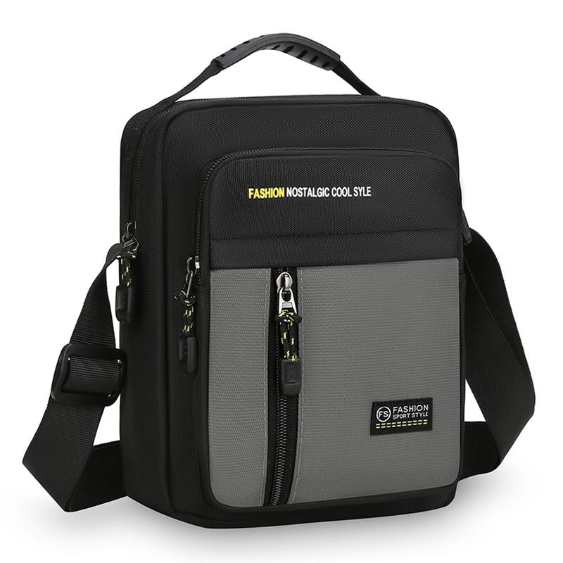 Men's bag fashionable casual lightweight versatile small square bag new high-end sports cycling shoulder messenger bag
