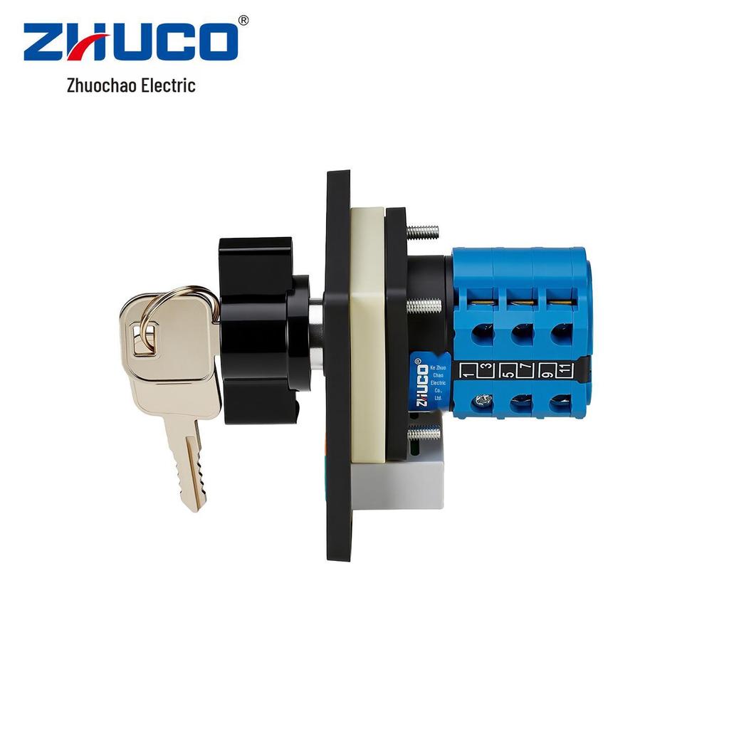 Zhuochao SZW26-20/5822.3-72S4 Four-Speed Three-Position Illuminated Rotary Switch