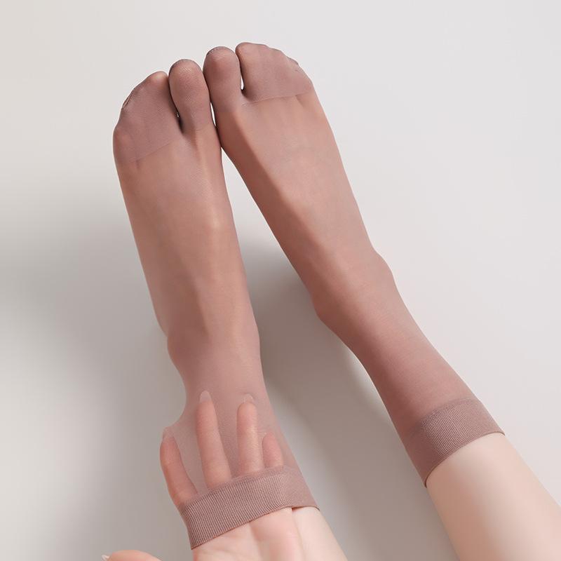 10 Paar Zweizehen Tabi Kristallseide Socken Einfarbig Schwarz Nude Atmungsaktiv Kühl Strümpfe Japanische Frauen Männer Sommer Ultra-Dünne Socken