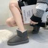 Fashion New Waterproof Woman Snow Boots 2024 Winter Non-Slip Thicken Plush Ankle Boots Women Slip-On Soft Sole Warm Cotton Padded Boots
