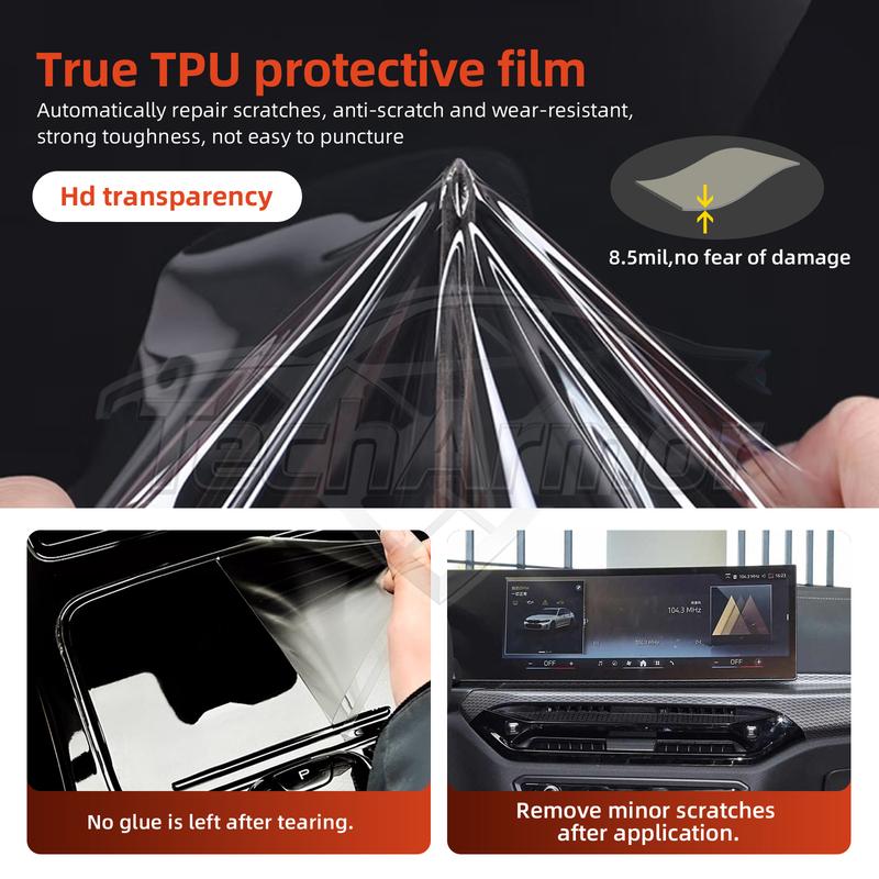 Car Interior TPU Protector Anti-scratch Film For BMW 3 Series -24 Auto Protective Transparent Anti-tear Stickers Accessories