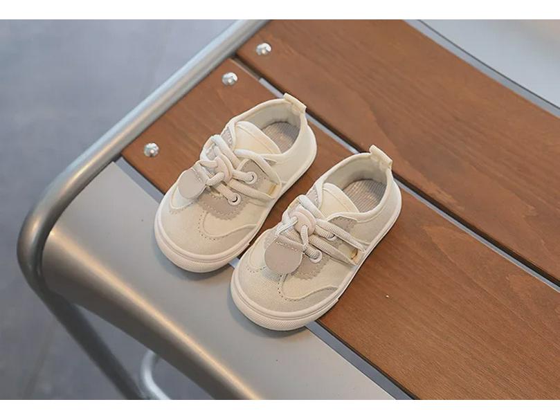 Solid Soft Sole Canvas Slip-On Shoes for Toddlers