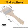 Soft Bristle Wool Brush - Non-Shedding Brush for Paint, Coating, Barbecue & Baking