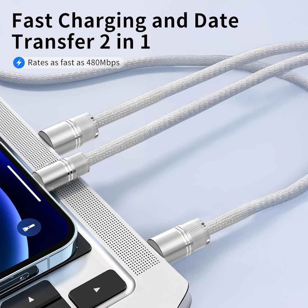 15cm USB C Cable, Upgraded Fast Charging & Data Transfer, Compatible with Android, Pad, Laptop, Smartphone