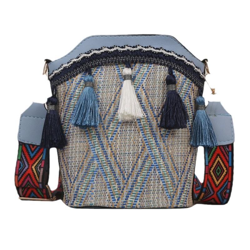 Bag Singleshoulder Artistic And Fashionable Ethnic Style Su Crossbody Small Bag Womens Bucket Bag