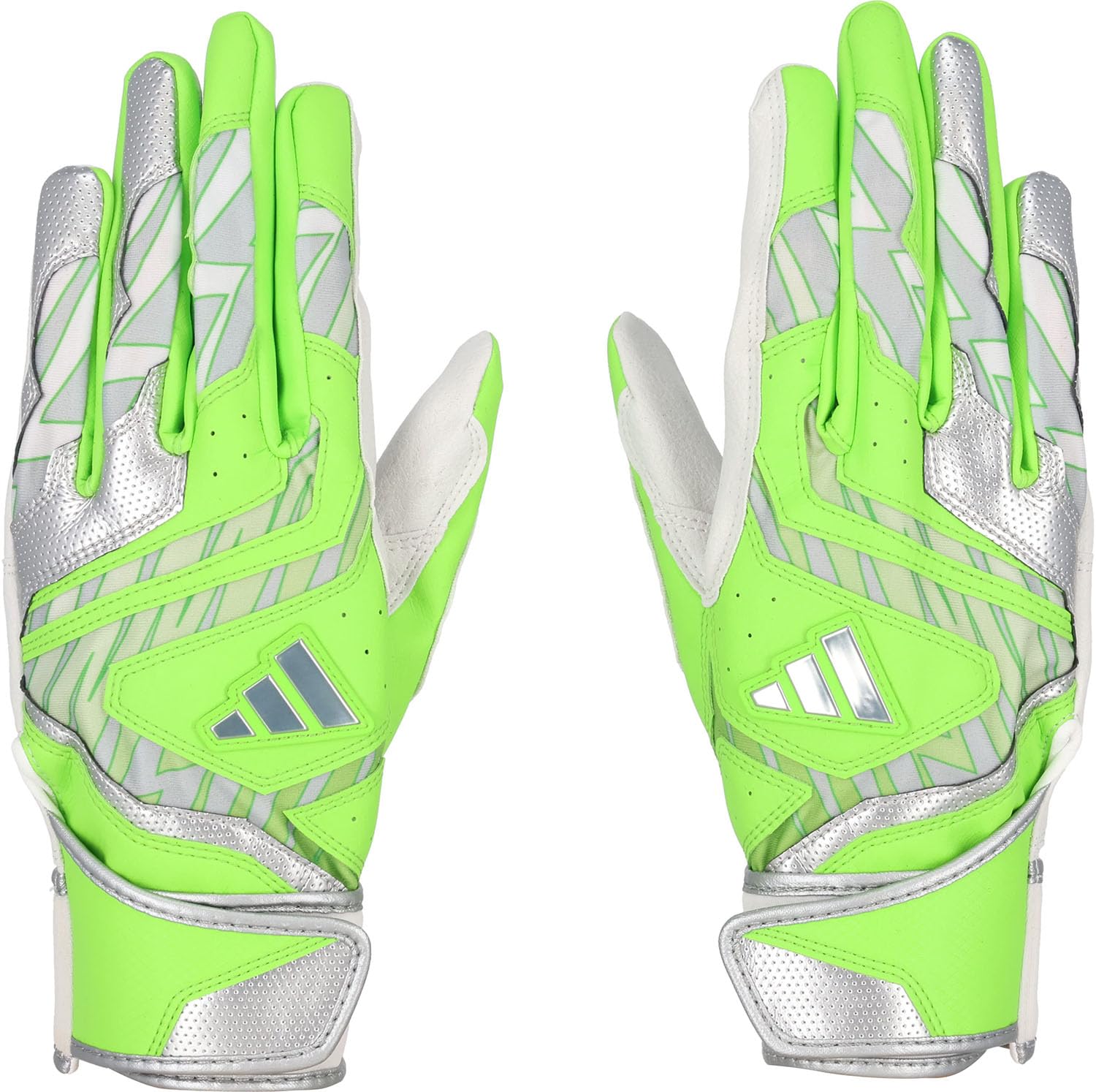 

adidas Бейсбольная бита Лайм x Серебристый Размер LBG504 Перчатки, 51, Средний, (4213), Л,