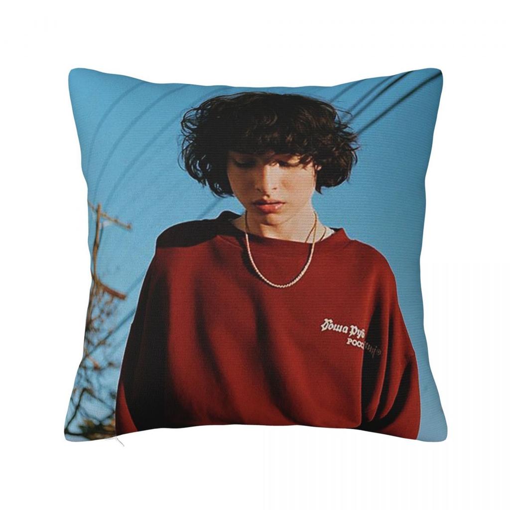 Finn Wolfhard Quadratisches Kissenbezug Kissenhülle Kissenbezug Überwurf-Kissenbezug für Zuhause Sofa Wohnzimmer