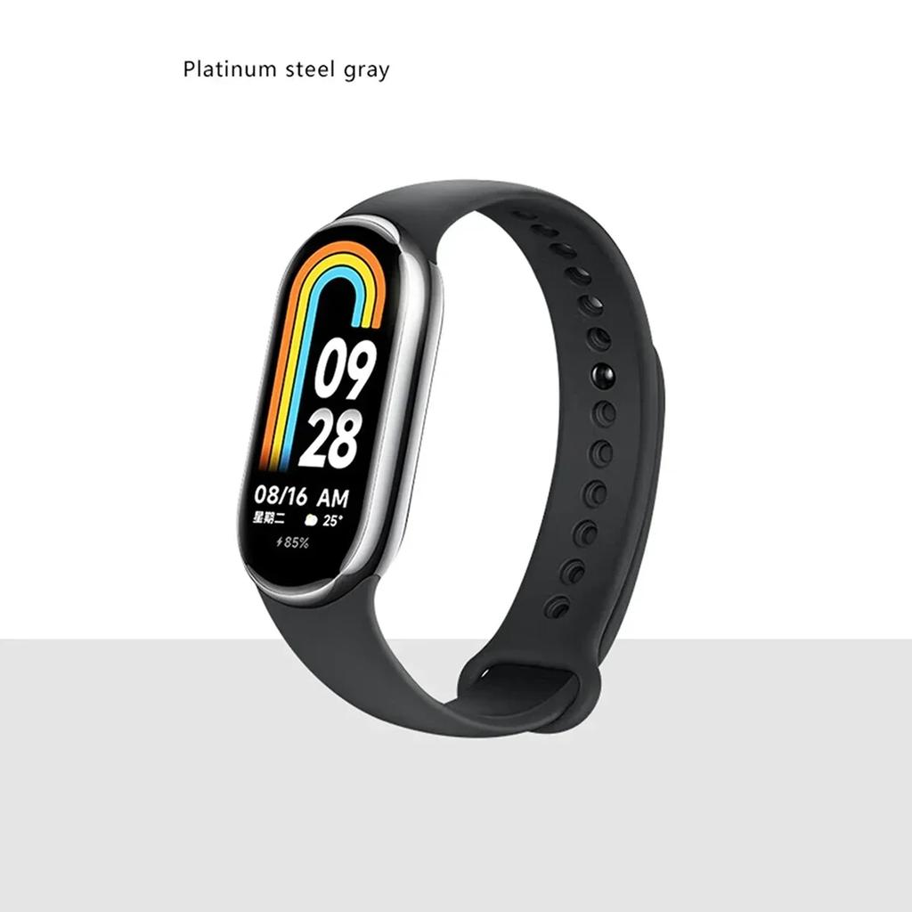 Silicone Strap for Xiaomi Mi Band 9 8 Strap NFC Sports Rubber Bracelet Wristband Pulseira Correa Smart for Mi Band 8/9 Accessory