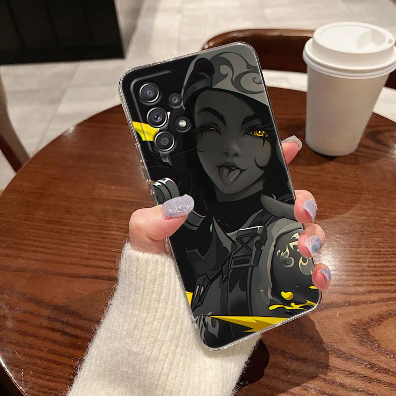 Hot Game Neon Valorant Killjoy Phone Case For Samsung Galaxy A56 A57 A37 A55 A54 A36 A35 A26 A25 A16 A17 A07 A52 A34 A21s Cover