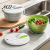 Hand Centrifugal Dehydration Tool Vegetable Salad Spinner, Detachable Bowl And Mesh Basket Design, Manual Dryer for Kitchen Hand-Centrifugal