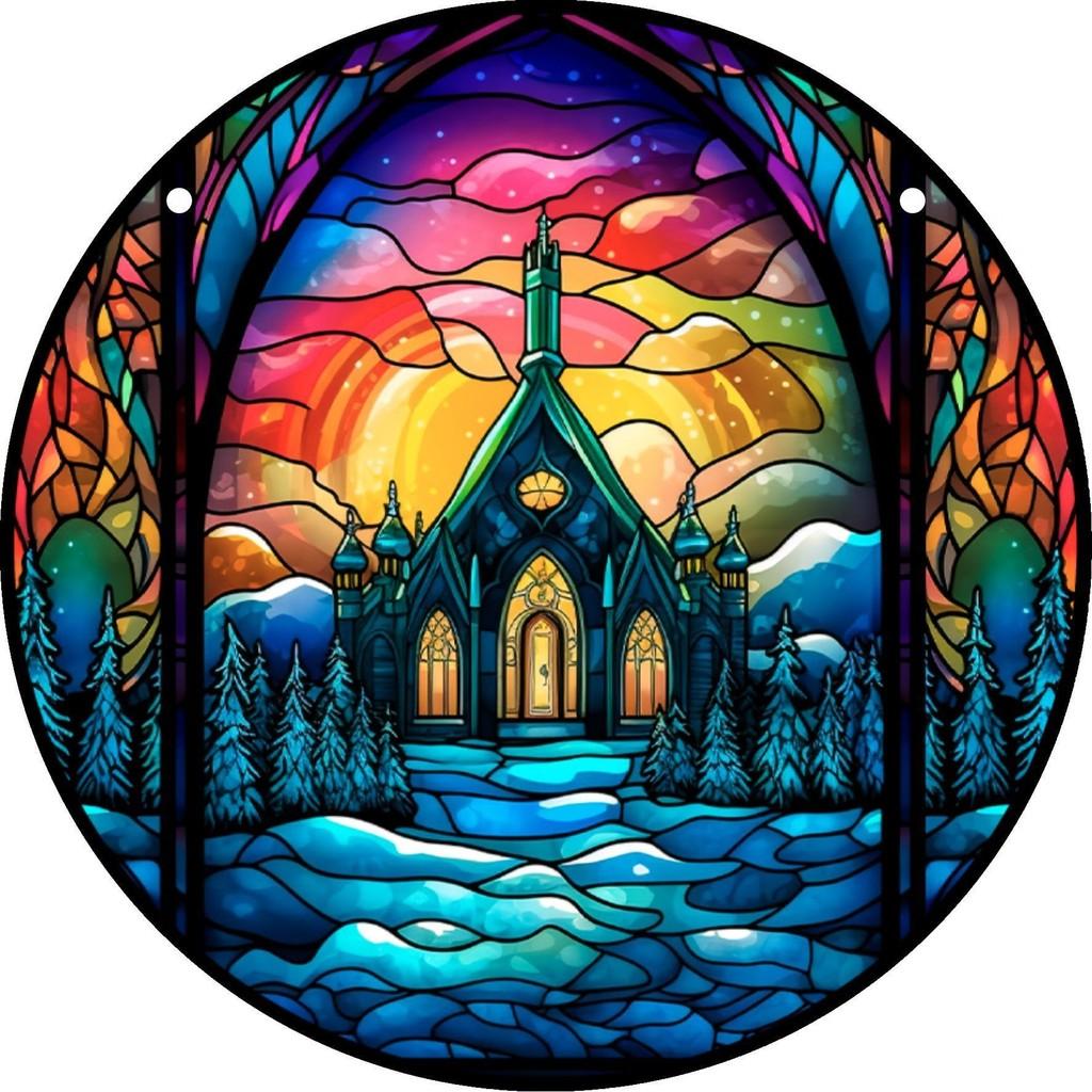 Tree 3d Of Life Dreamcatcher Halloween Acrylic Home Decoration Hanging Sign Door