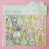 Double layer Princess Changing Sticker Dress Up Glitter Stationery Sticker  Kids