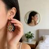 Bohemian Sun Stainless Steel Geometric Earrings For Women