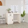Day and Night - Day and Night Dressing Table with LED Solid White Pine Wood 95x50x133.5 Cm