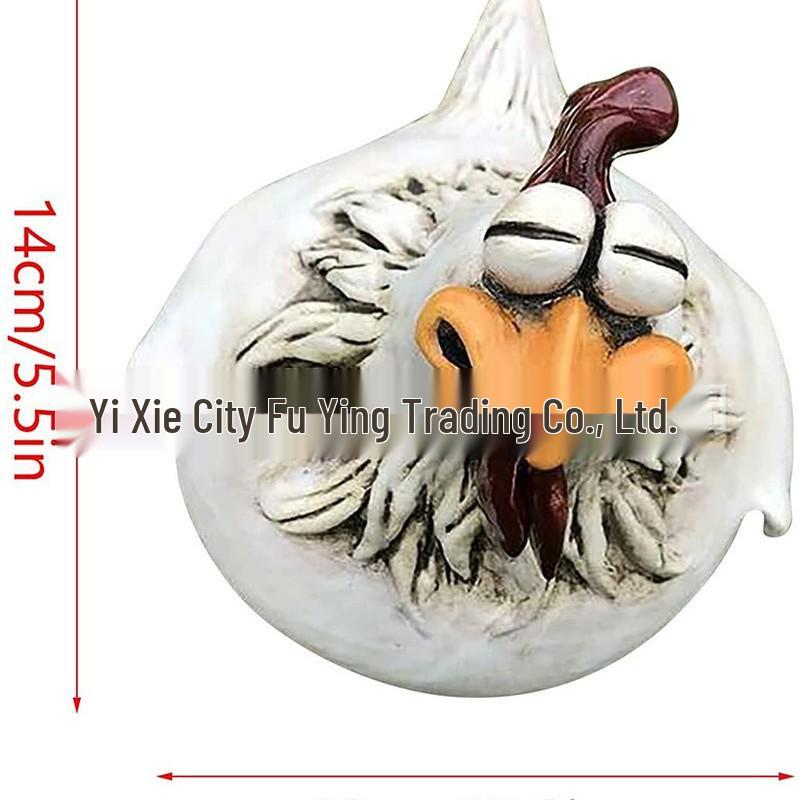 Cross-border Humorous Chicken Yard Decor: Resin Rooster Ornaments for Garden Crafts