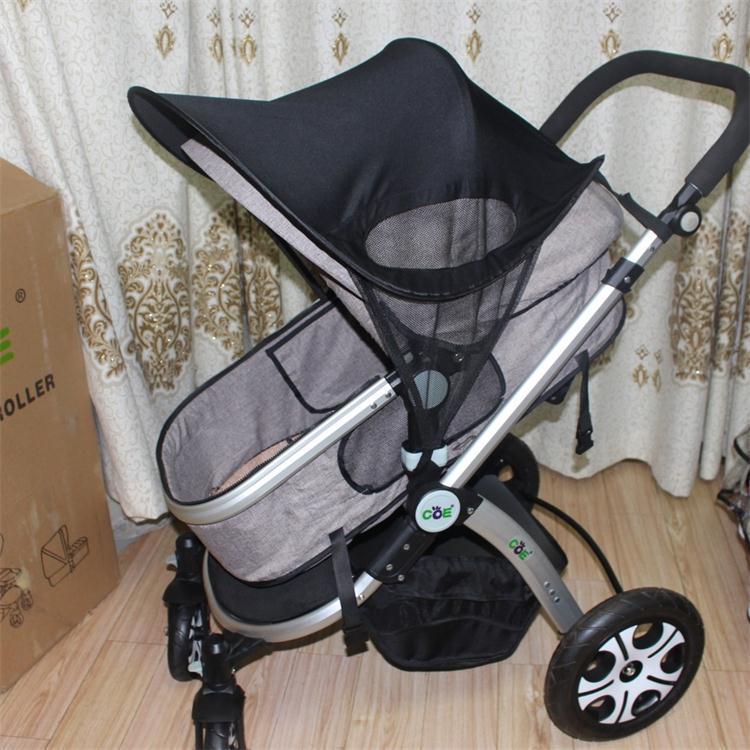 Canopy Pare-soleil Universel pour Poussette pour Bébé avec Protection Solaire Coupe-vent