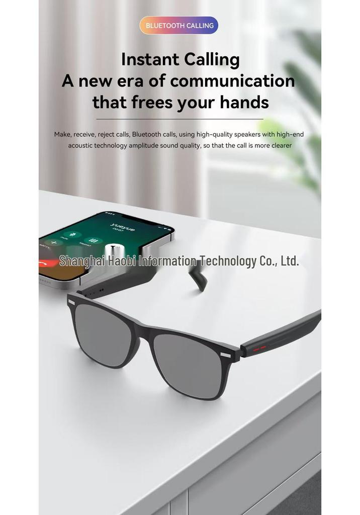 New D13 Smart Glasses: Bluetooth Calling, Music, Voice Activation, Remote Photo Capture, Multi-functionality