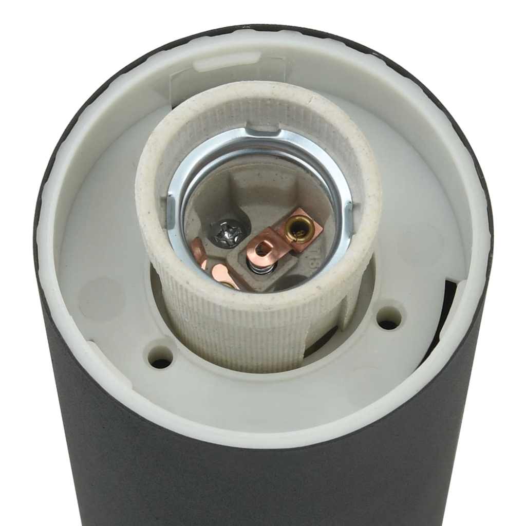 Bollard Lights with Sensor & Socket Set of 3 110 cm Stainless Steel IP44
