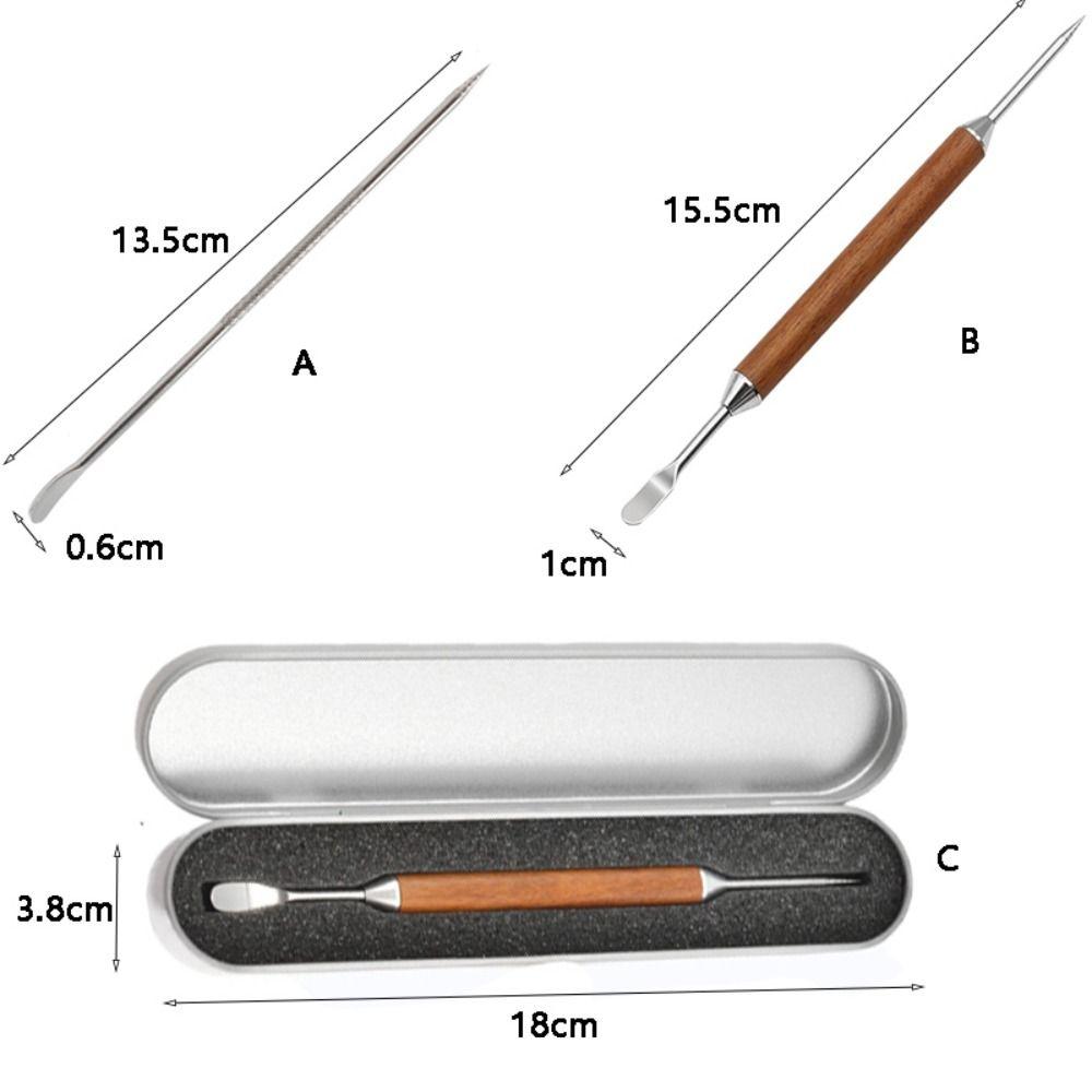 with Box Coffee Art Needles with Wood Handle Espresso Accessory Durable Coffee Latte Art Pen  Latte