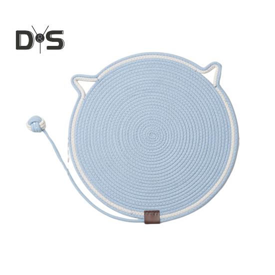 Natūralios medvilnės virvinis kačių įbrėžimo padėklas, kurį lengva valyti Daugiafunkcinis kambarinis naminių gyvūnėlių draskymo padėklas, skirtas sieniniams baldams